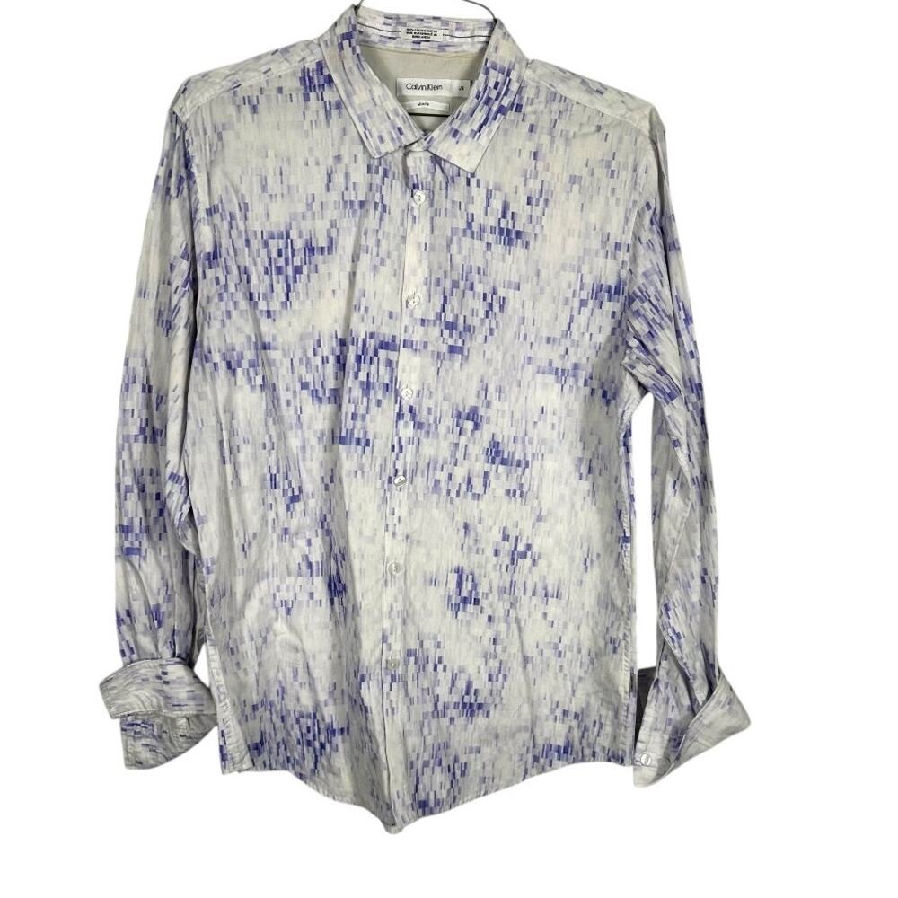 Calvin Klein Men's Button Up Shirt Large